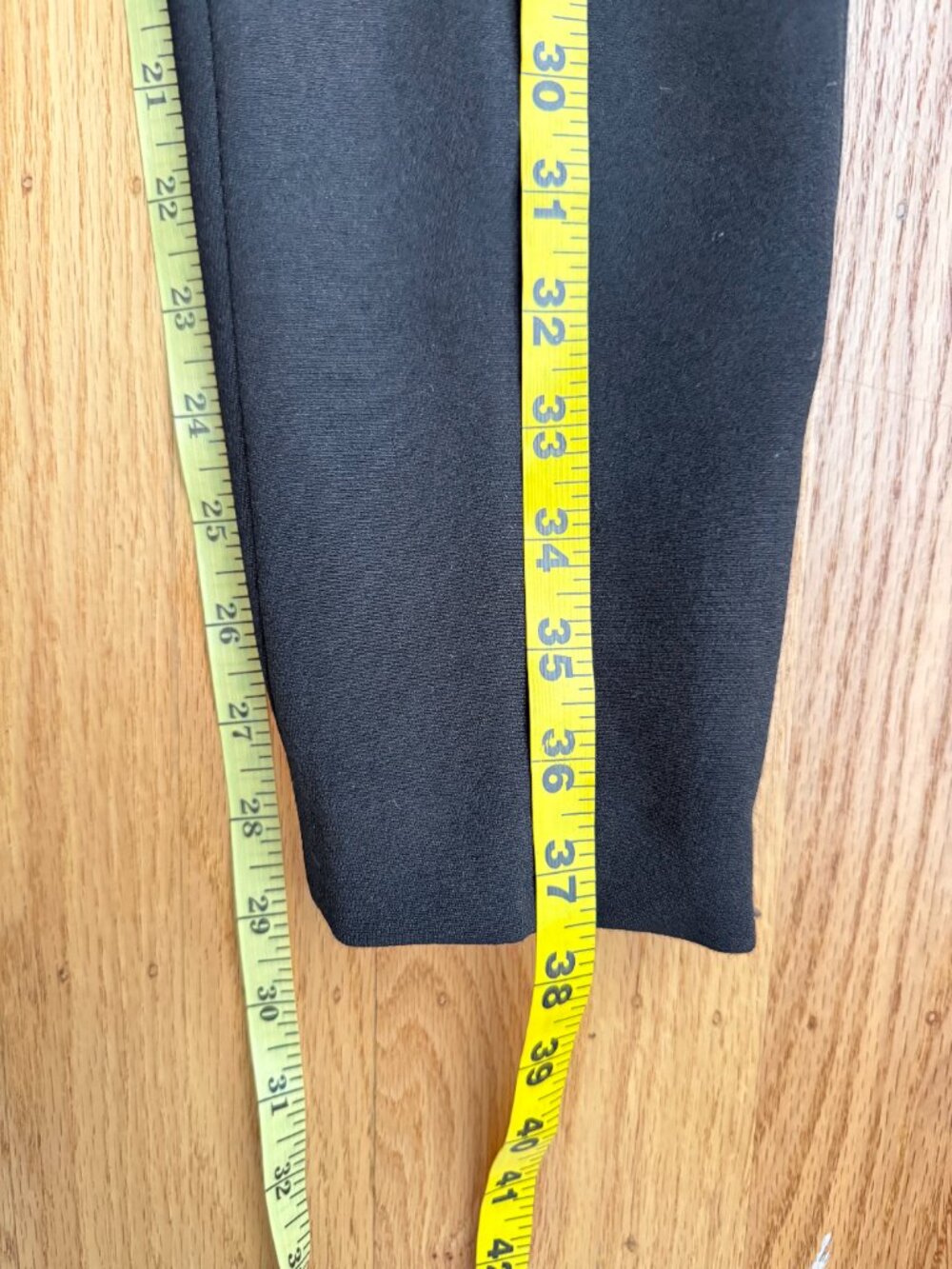 NWT Zara Woman Black Belted Slim Trousers - Picture 8 of 9